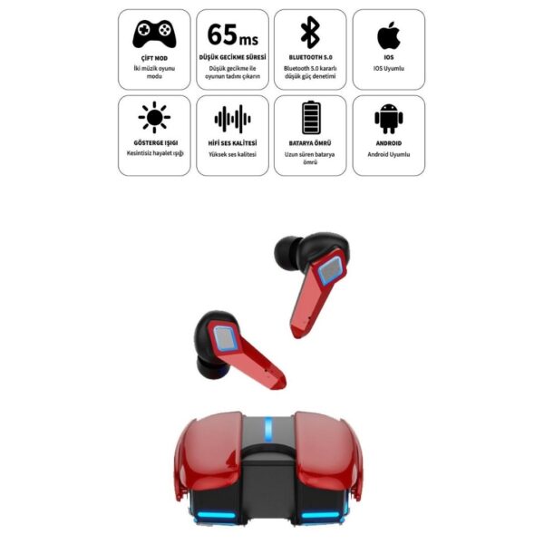 K68 Bluetooth Oyuncu Kulaklık